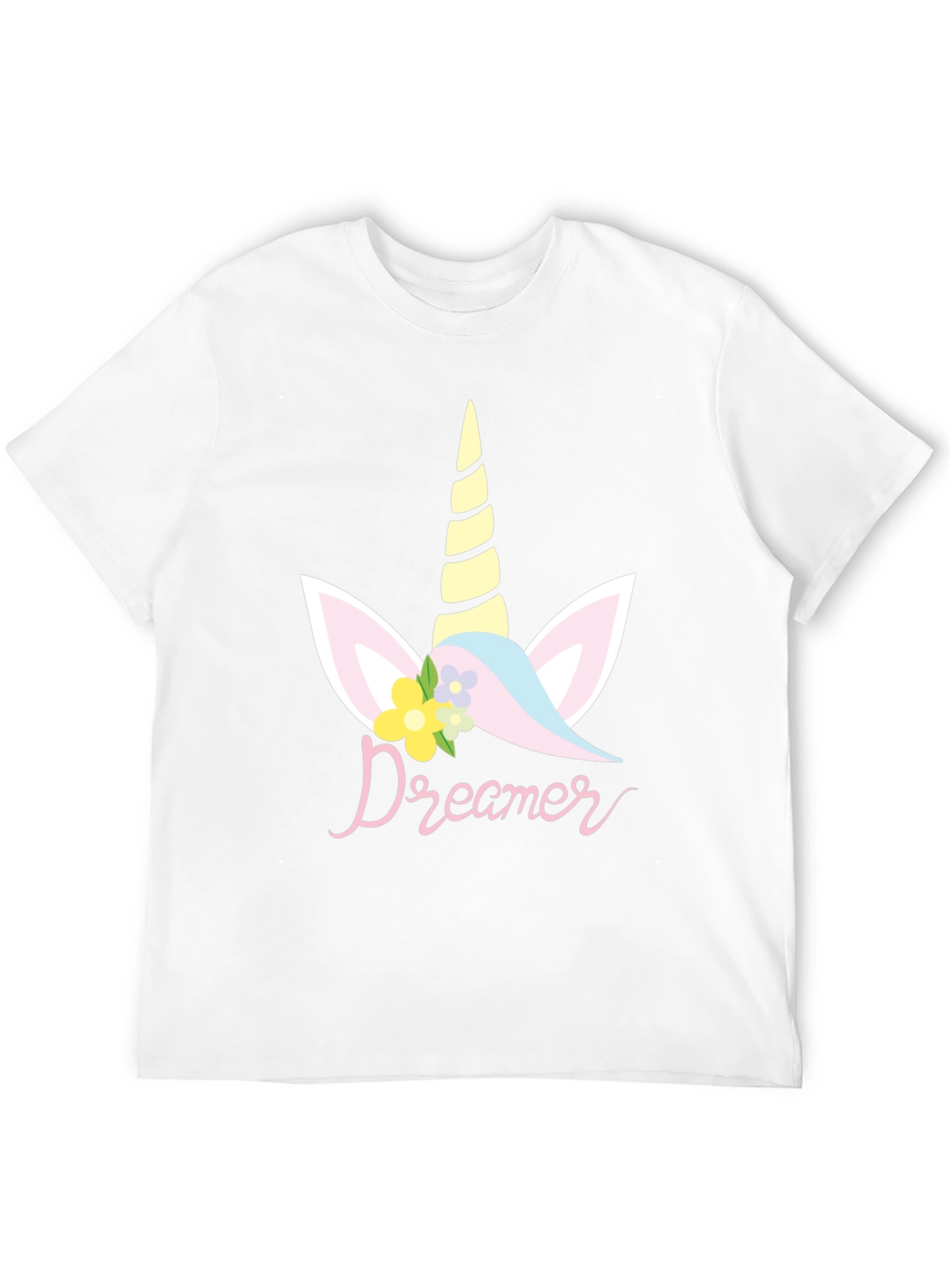Dreamer Unicorn Graphic T-Shirt - Black