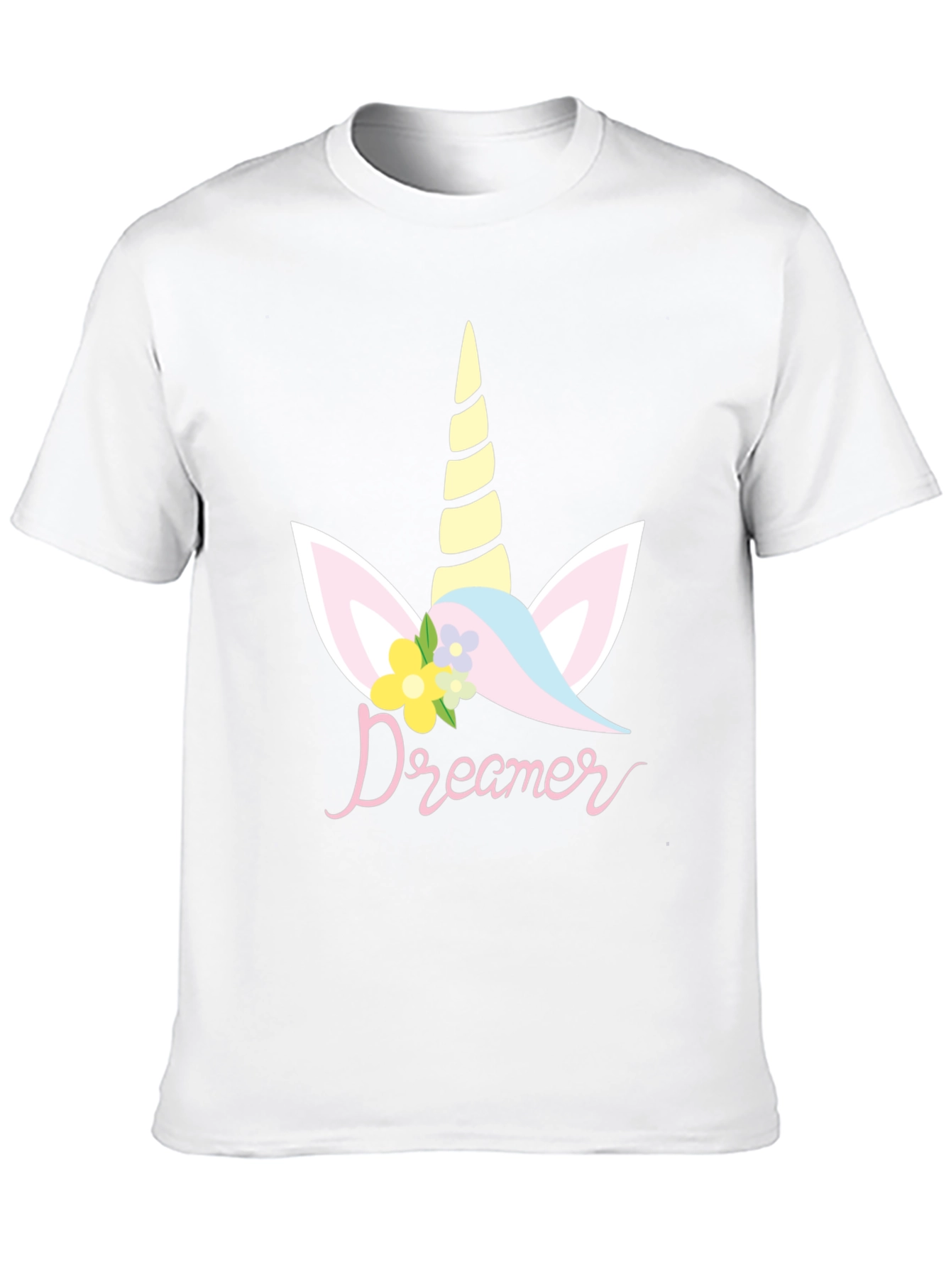 Dreamer Unicorn Graphic T-Shirt - Black