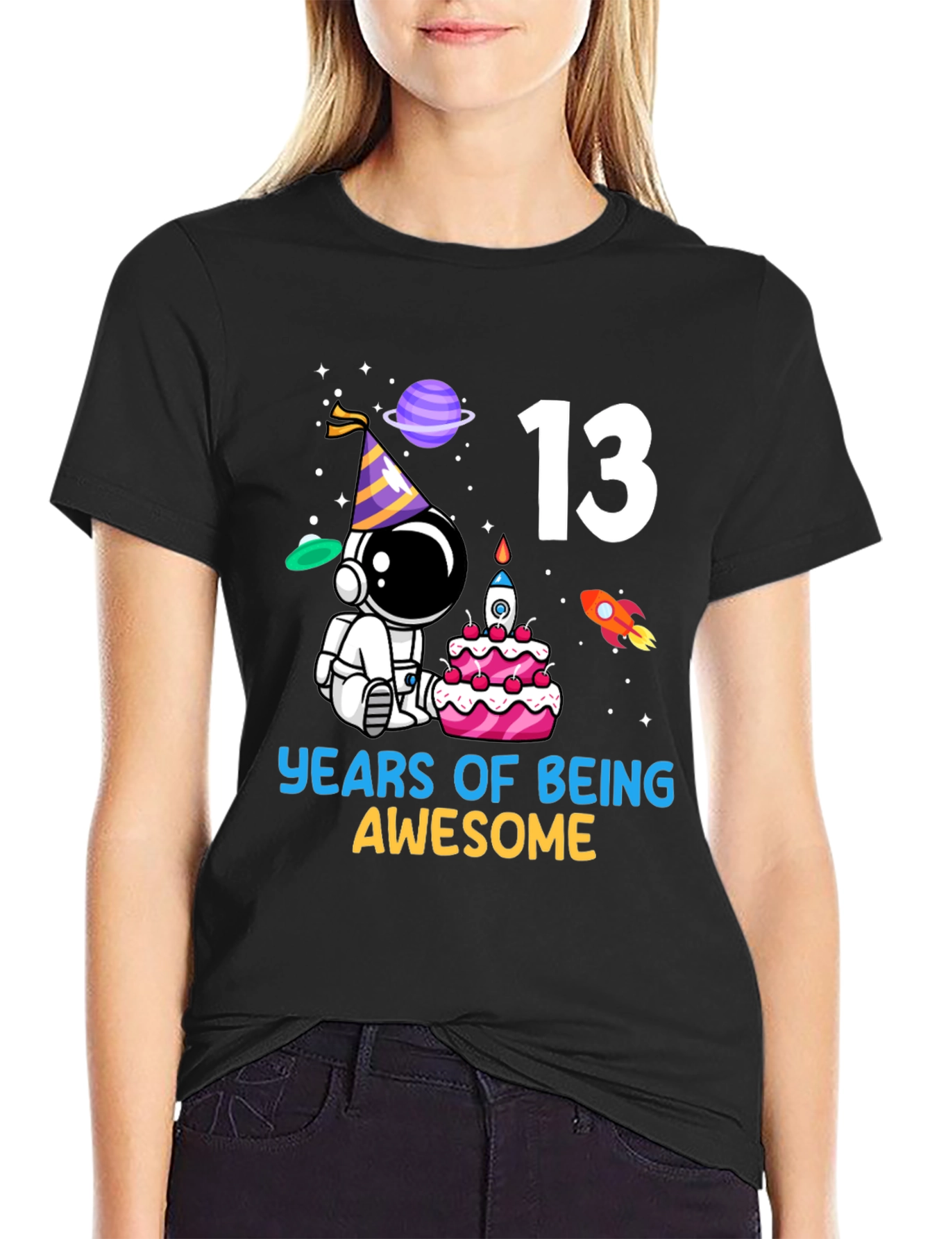 13th Birthday Astronaut T-Shirt