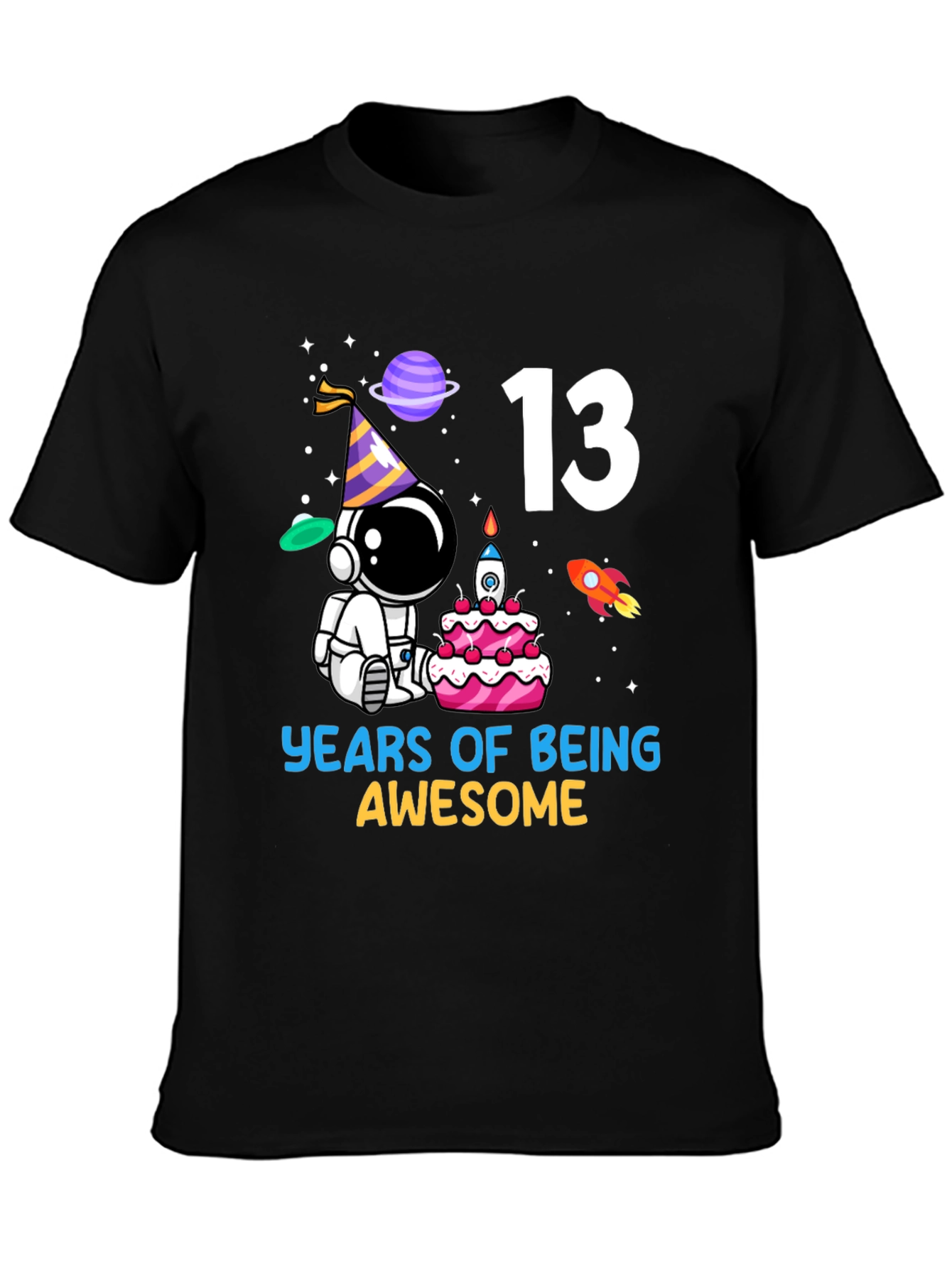 13th Birthday Astronaut T-Shirt