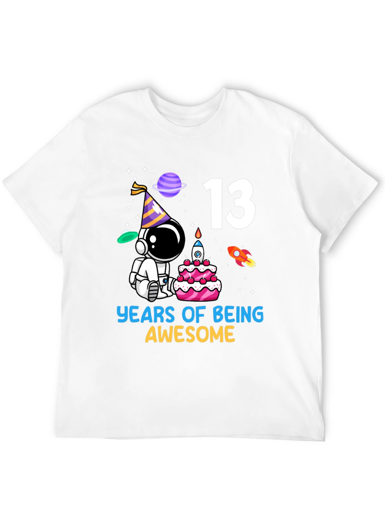 13th Birthday Astronaut T-Shirt