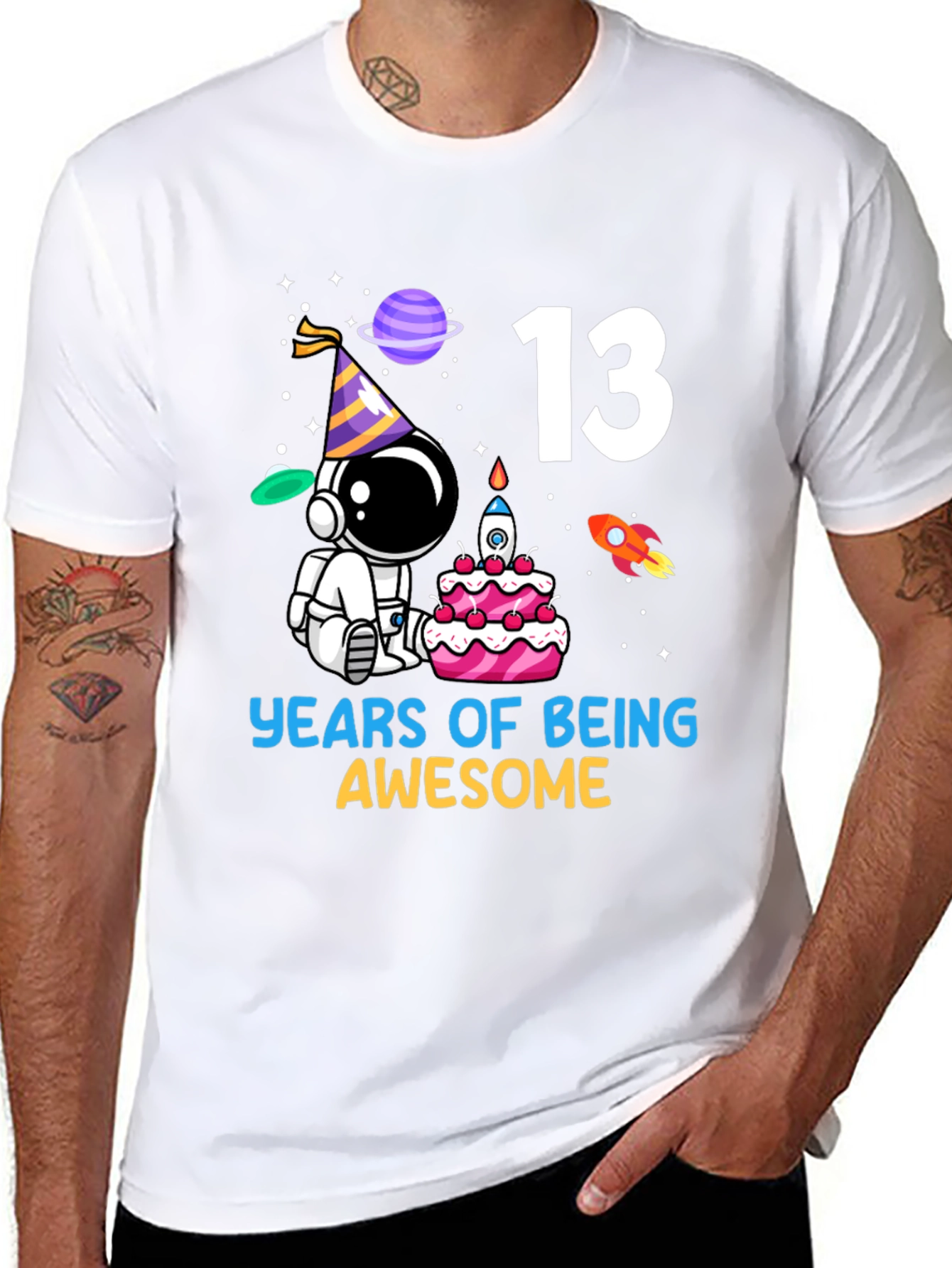13th Birthday Astronaut T-Shirt