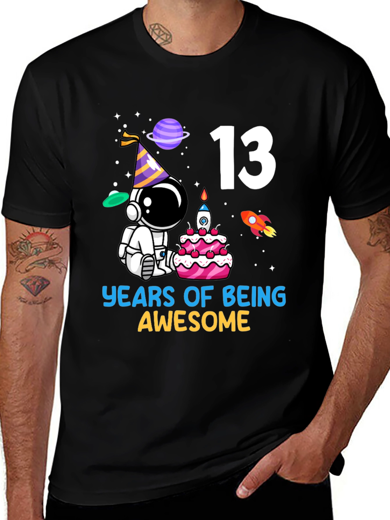 13th Birthday Astronaut T-Shirt