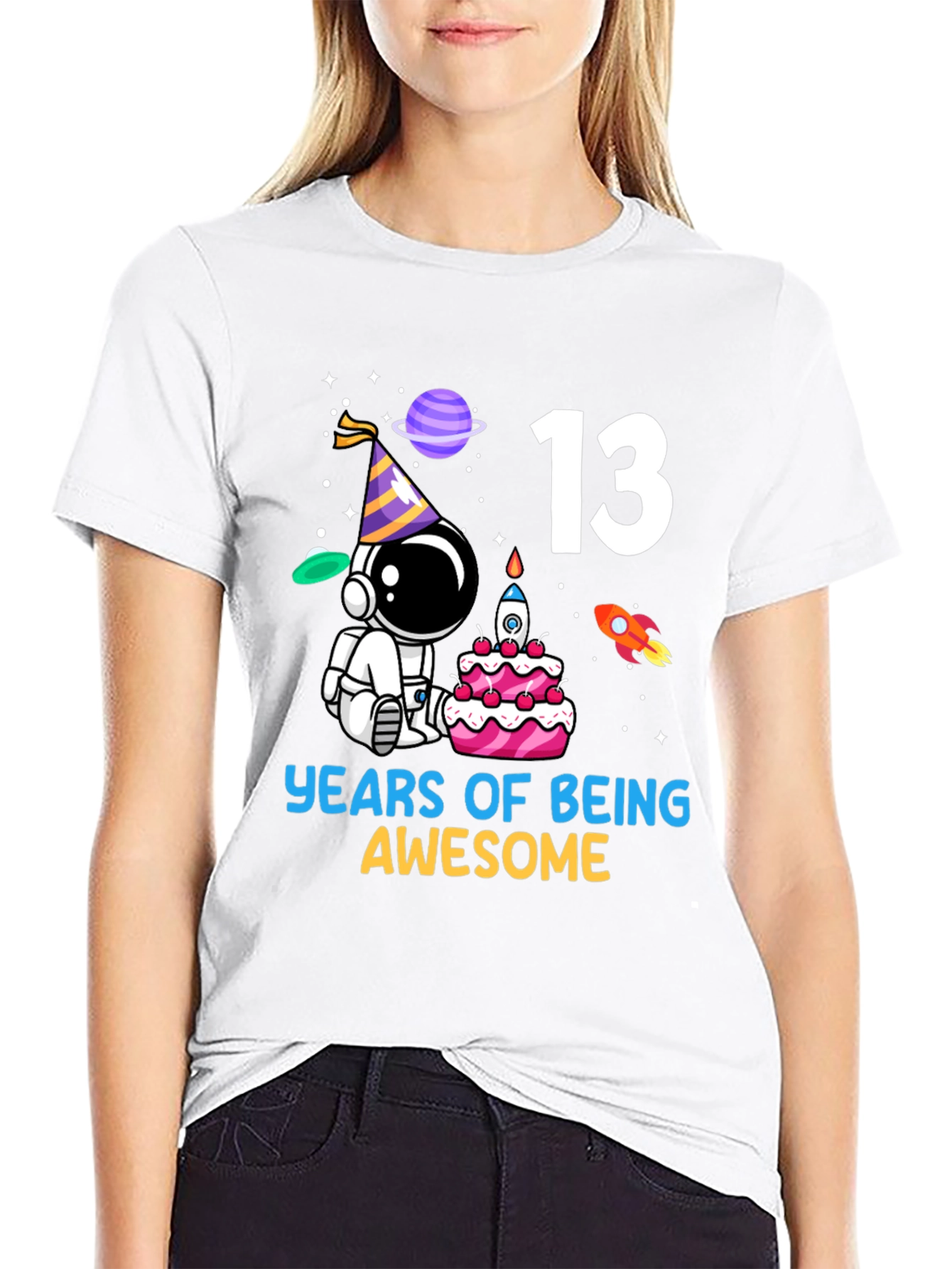 13th Birthday Astronaut T-Shirt