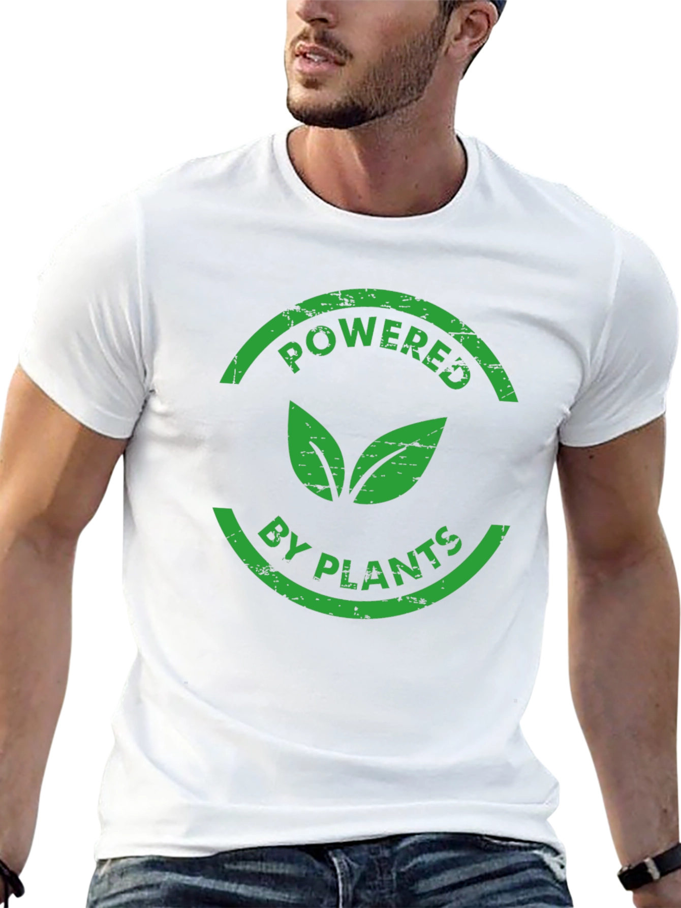 Powered by Plants Green Vegan T-Shirt