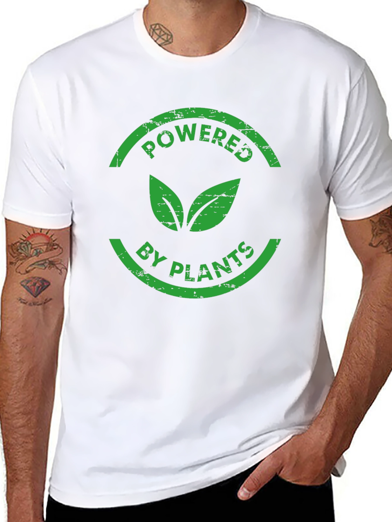 Powered by Plants Green Vegan T-Shirt