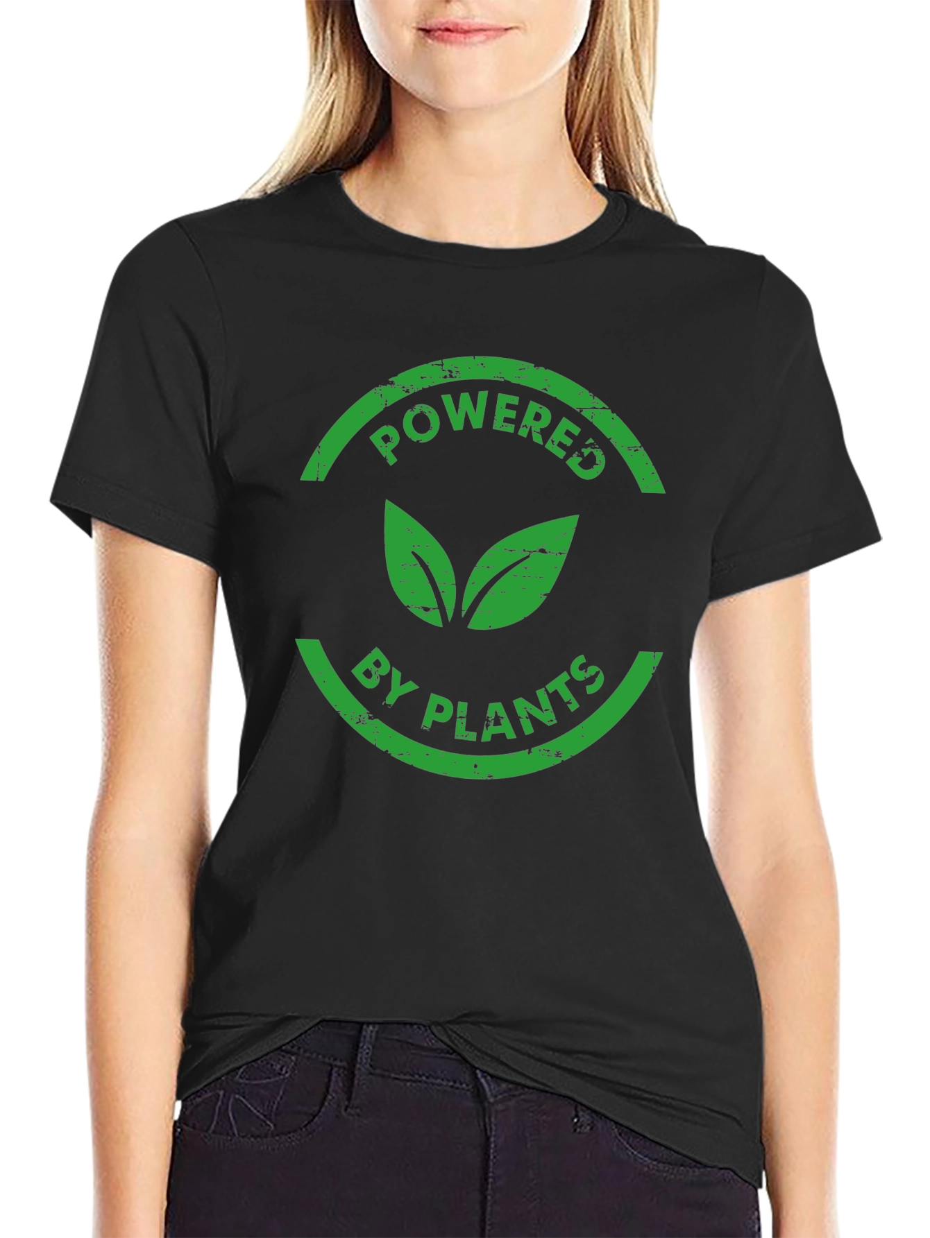Powered by Plants Green Vegan T-Shirt