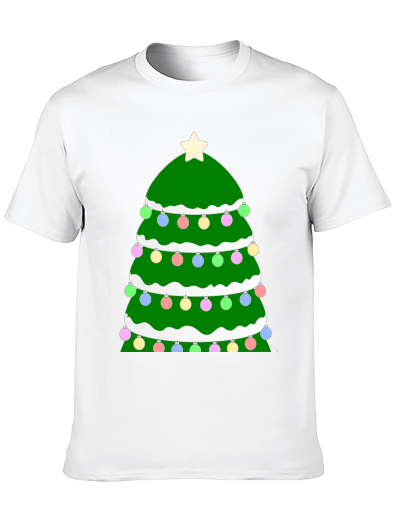 Festive Christmas Tree Graphic Tee