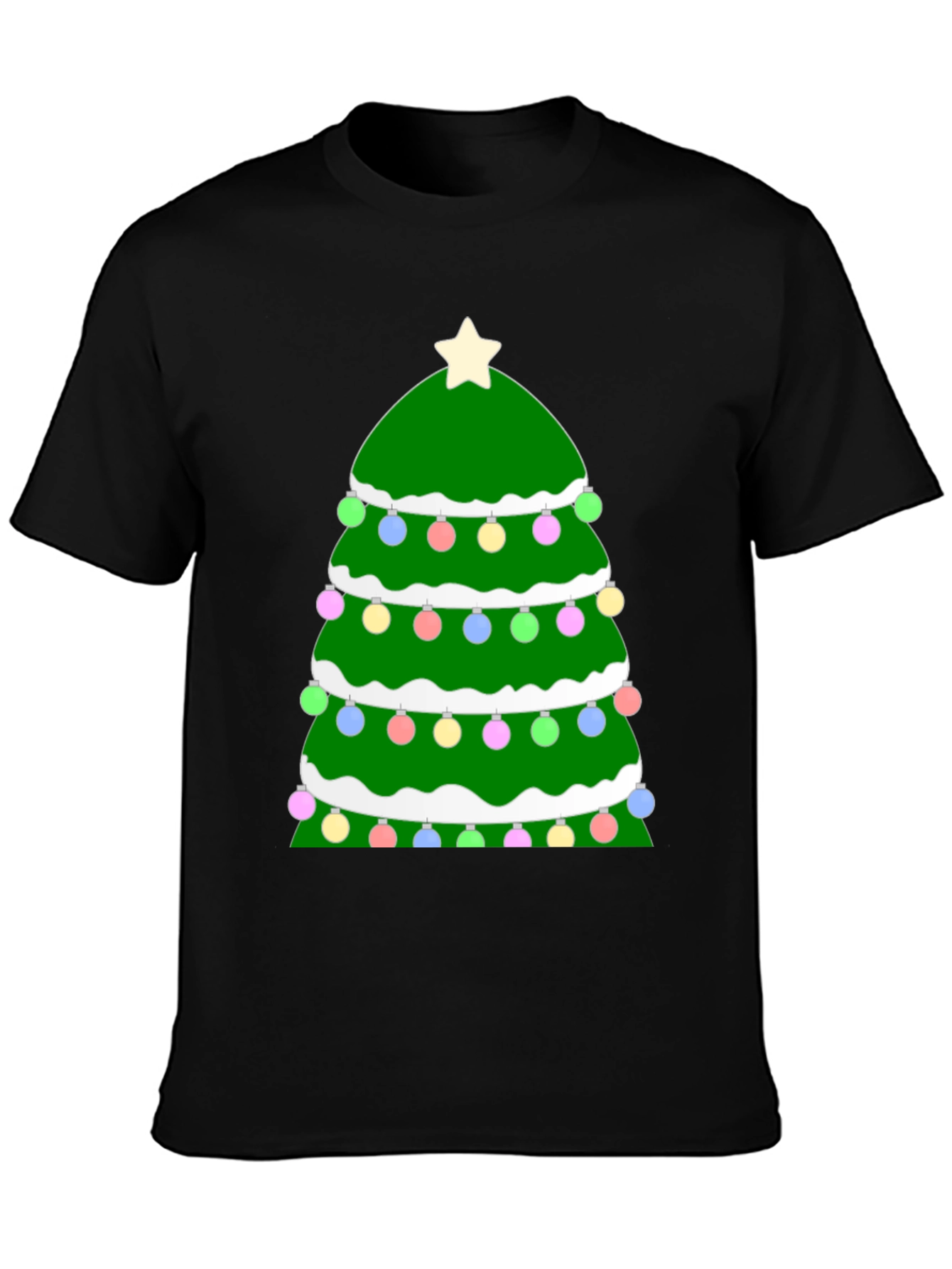 Festive Christmas Tree Graphic Tee
