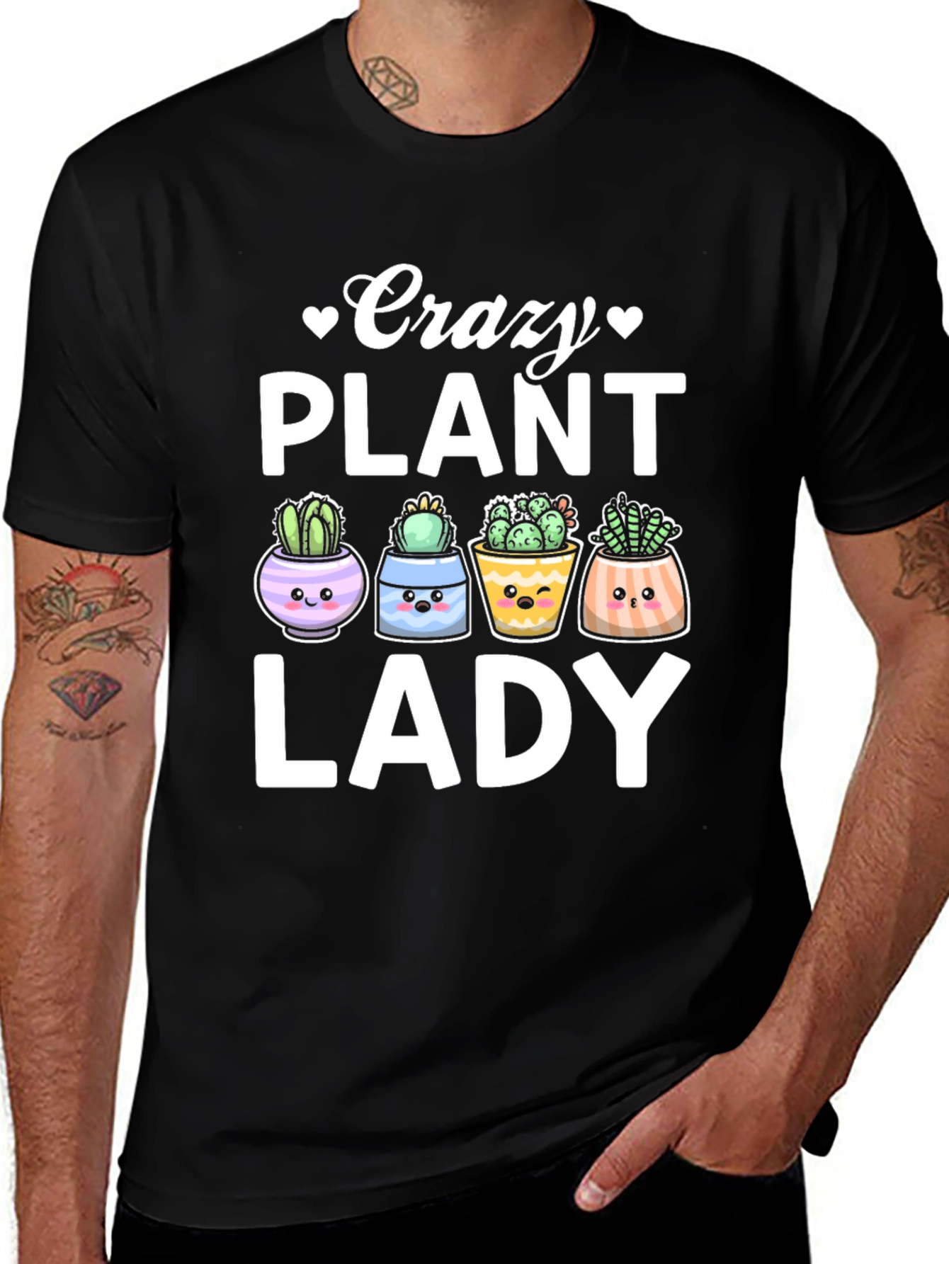 Crazy Plant Lady T-Shirt - Cute Succulent Design