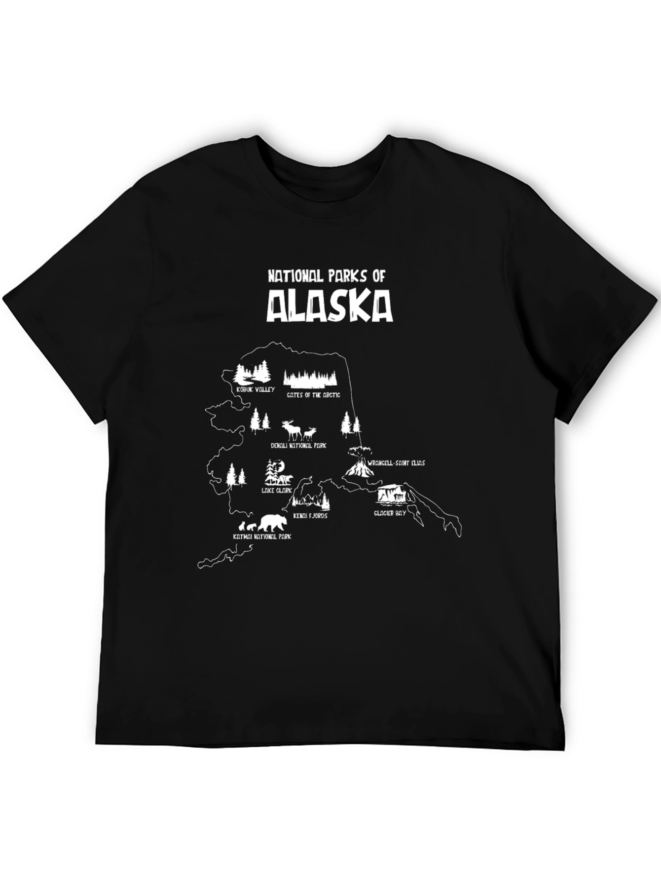 Alaska National Parks Graphic T-Shirt