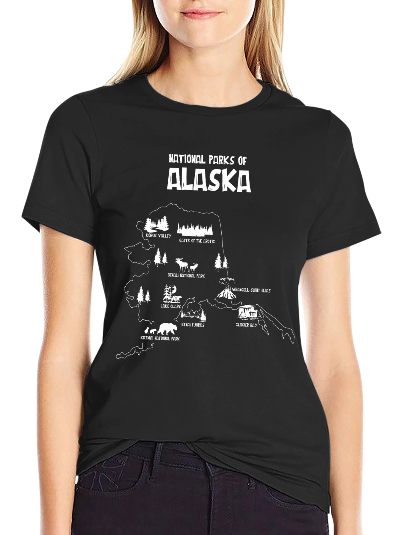 Alaska National Parks Graphic T-Shirt