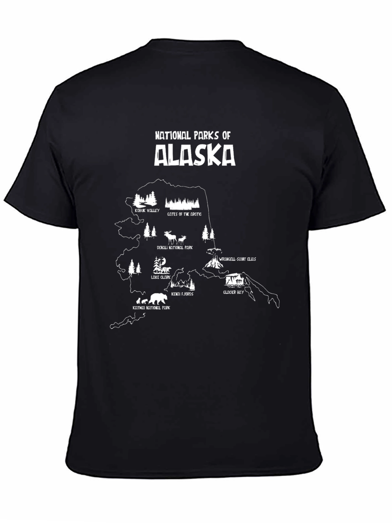 Alaska National Parks Graphic T-Shirt