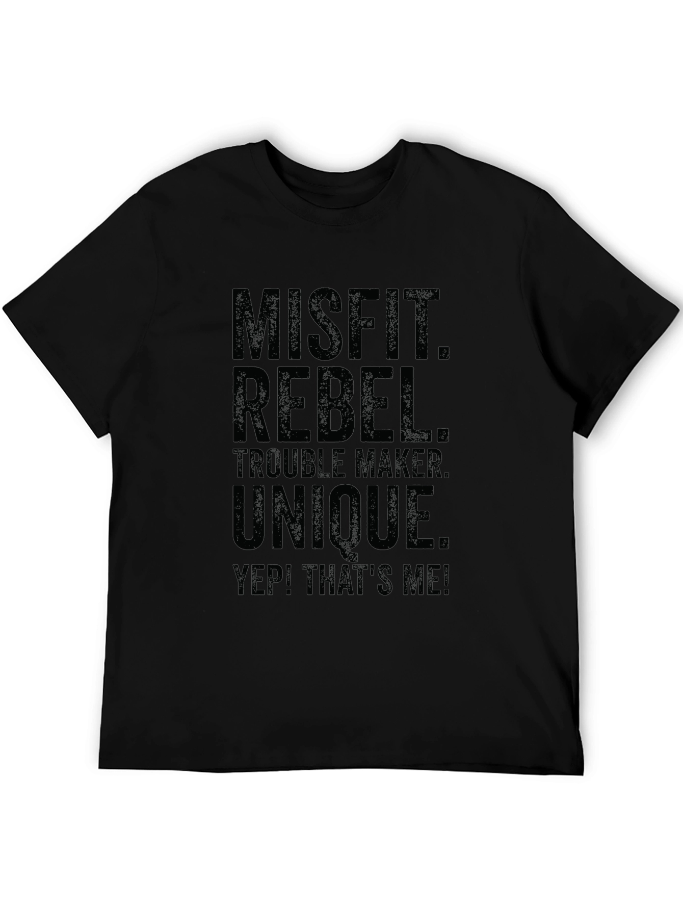 Misfit Rebel Graphic Tee - Black T-Shirt