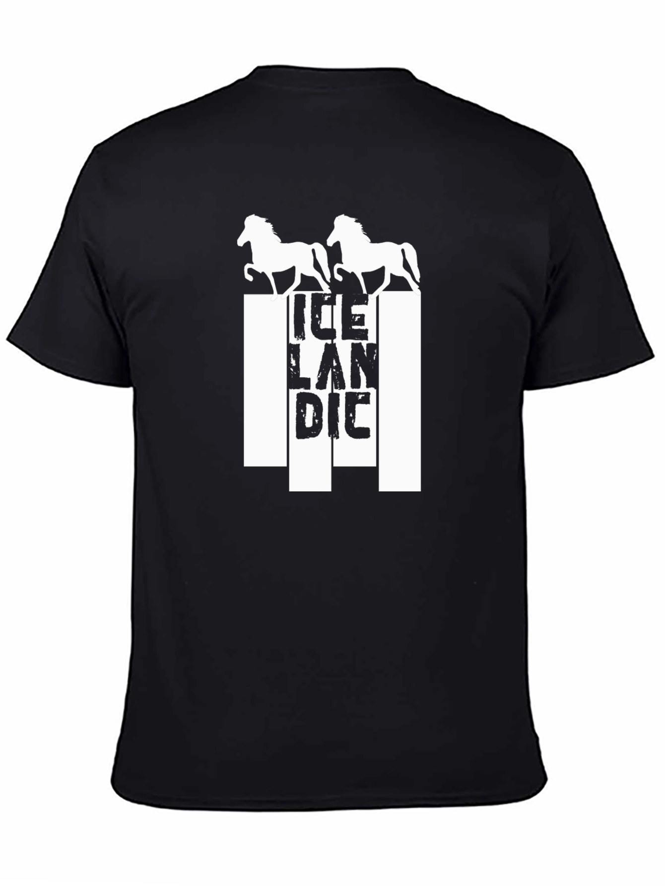Icelandic Horse T-Shirt - Mens Black Graphic Tee