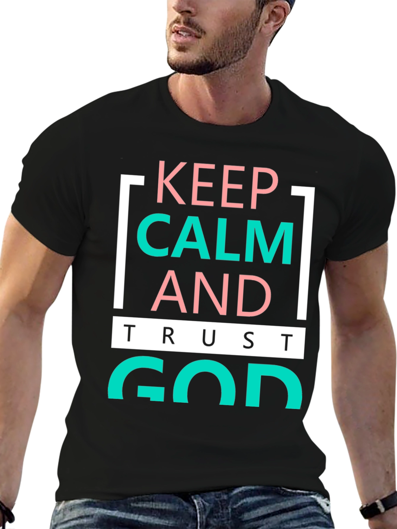 Keep Calm and Trust God Graphic Tee