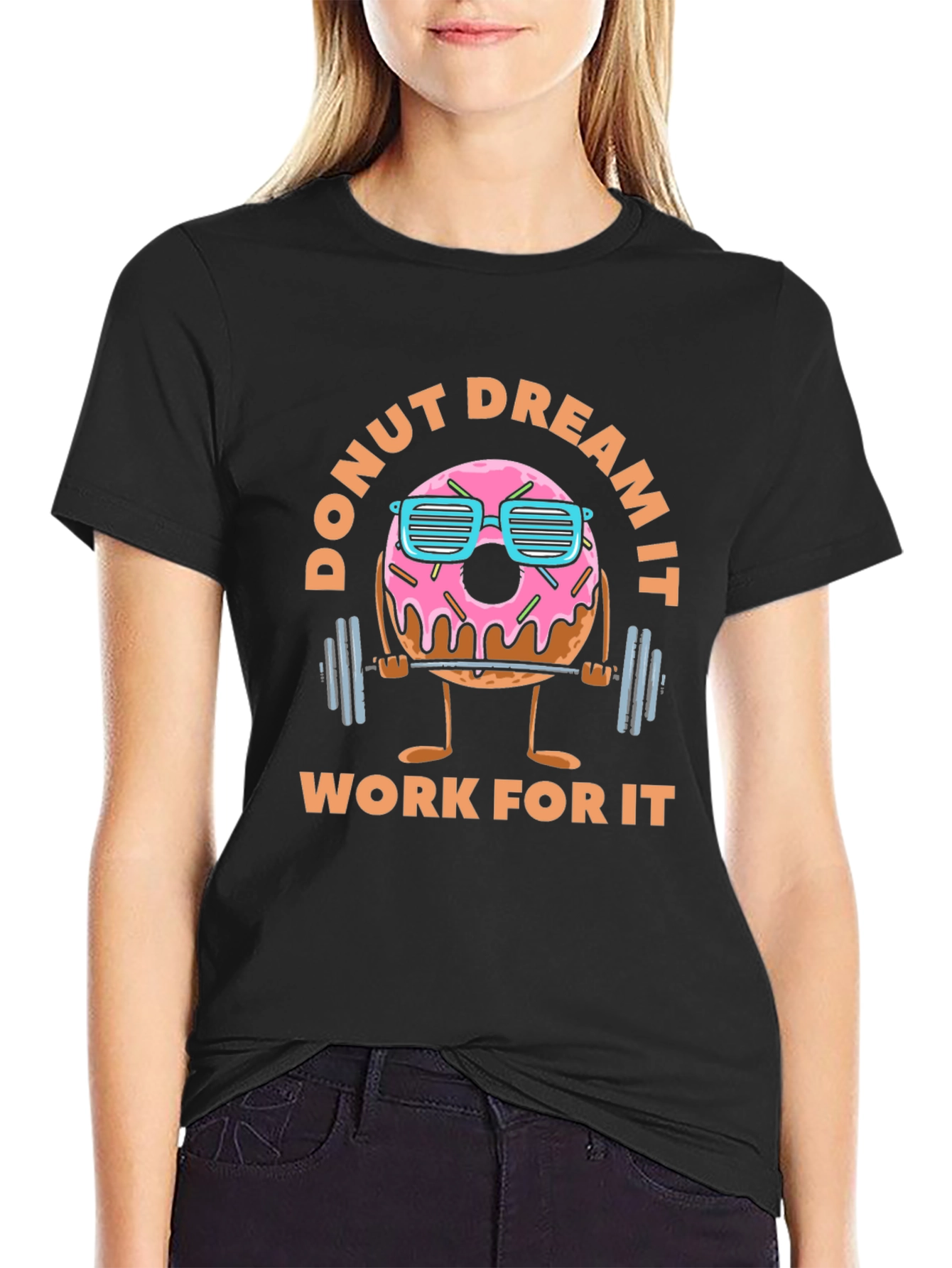 Donut Dream It - Funny Workout Graphic T-Shirt