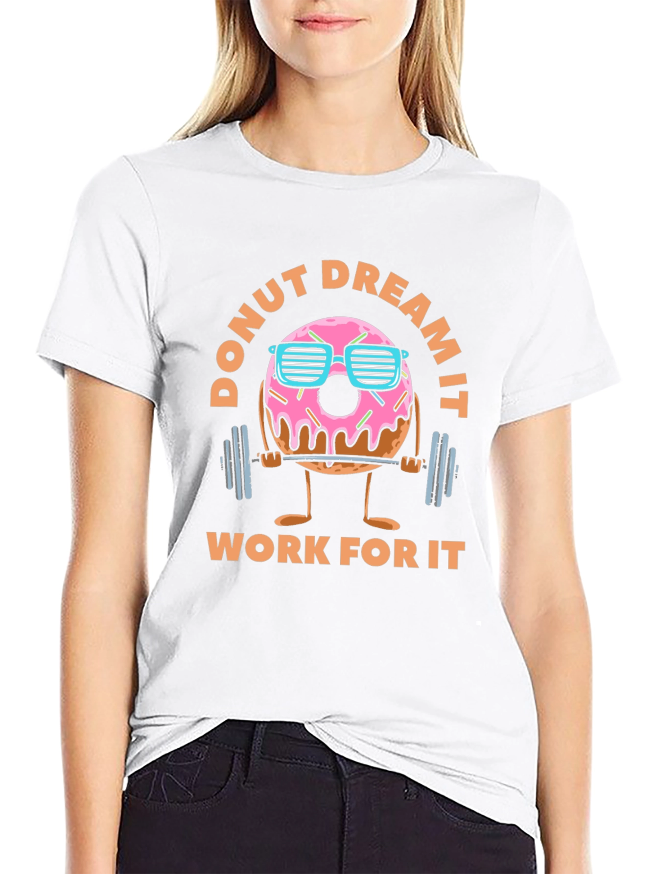 Donut Dream It - Funny Workout Graphic T-Shirt