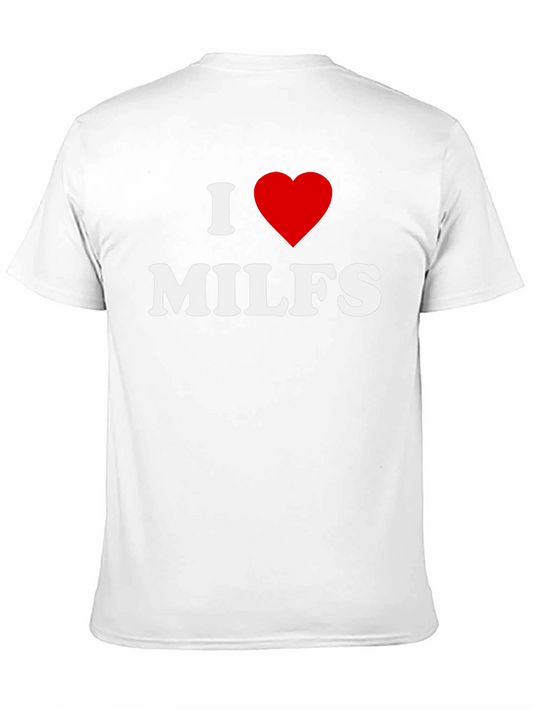 I Heart MILFS Graphic Tee - Black