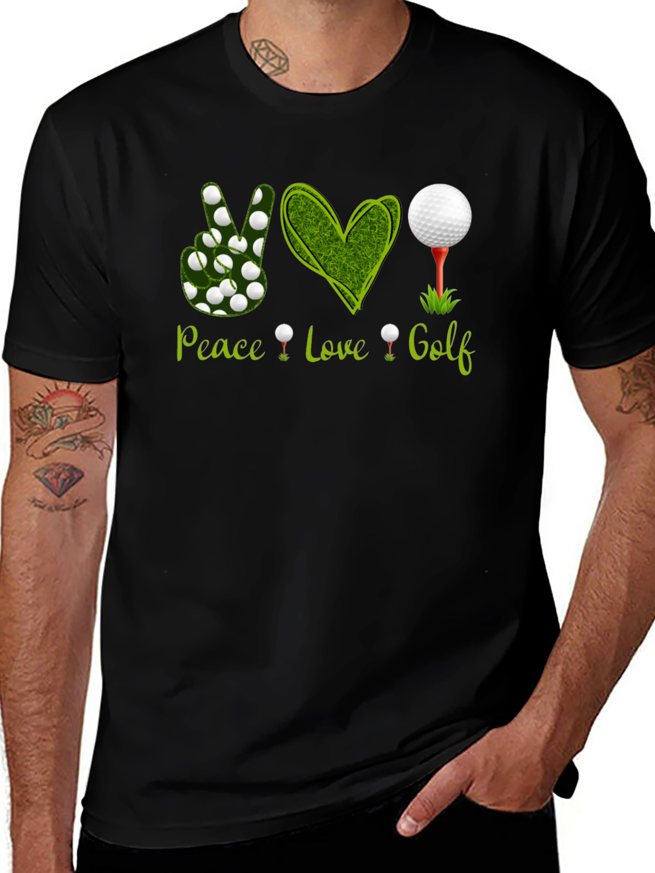 Peace Love Golf Graphic Tee