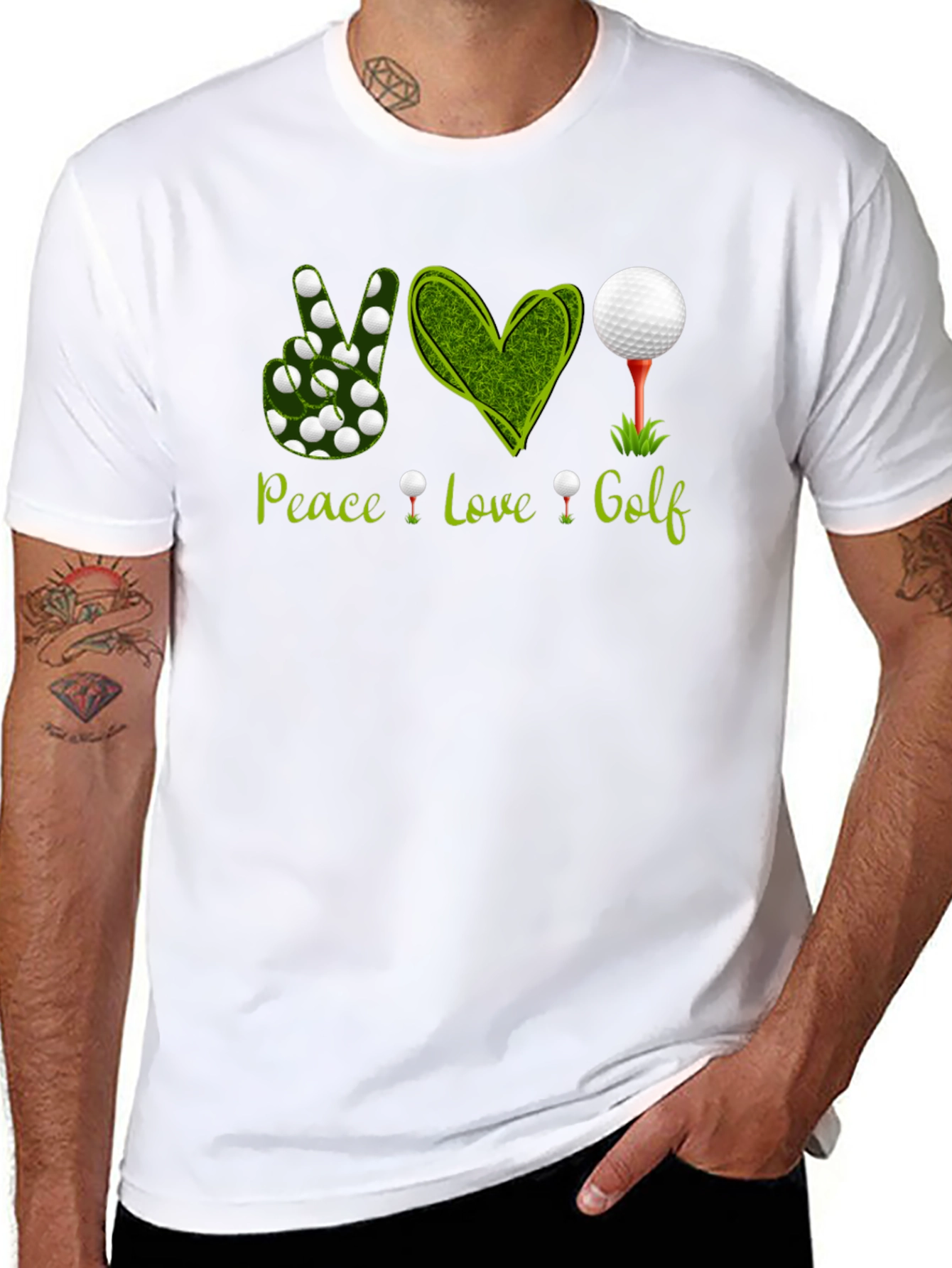 Peace Love Golf Graphic Tee