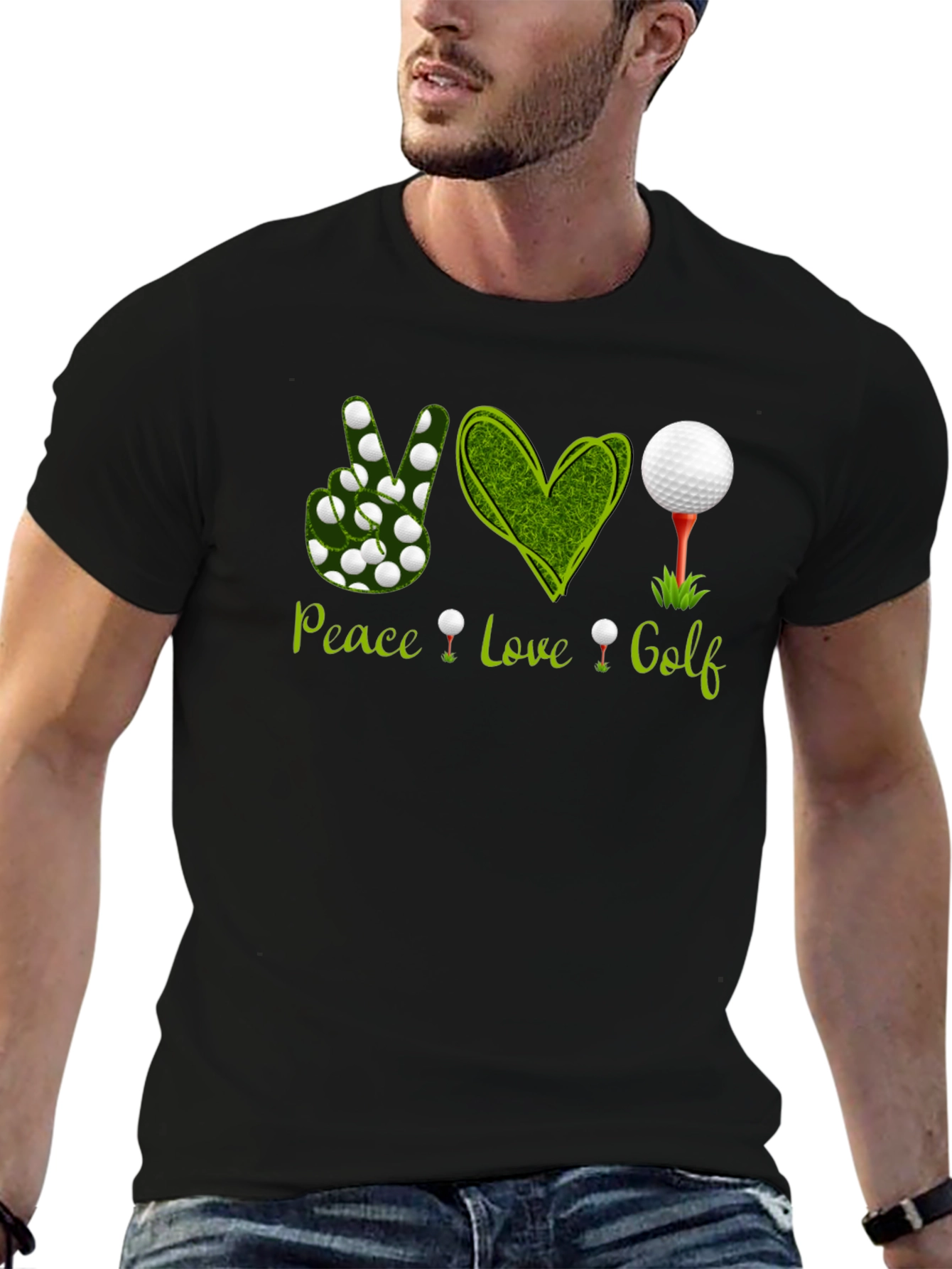 Peace Love Golf Graphic Tee