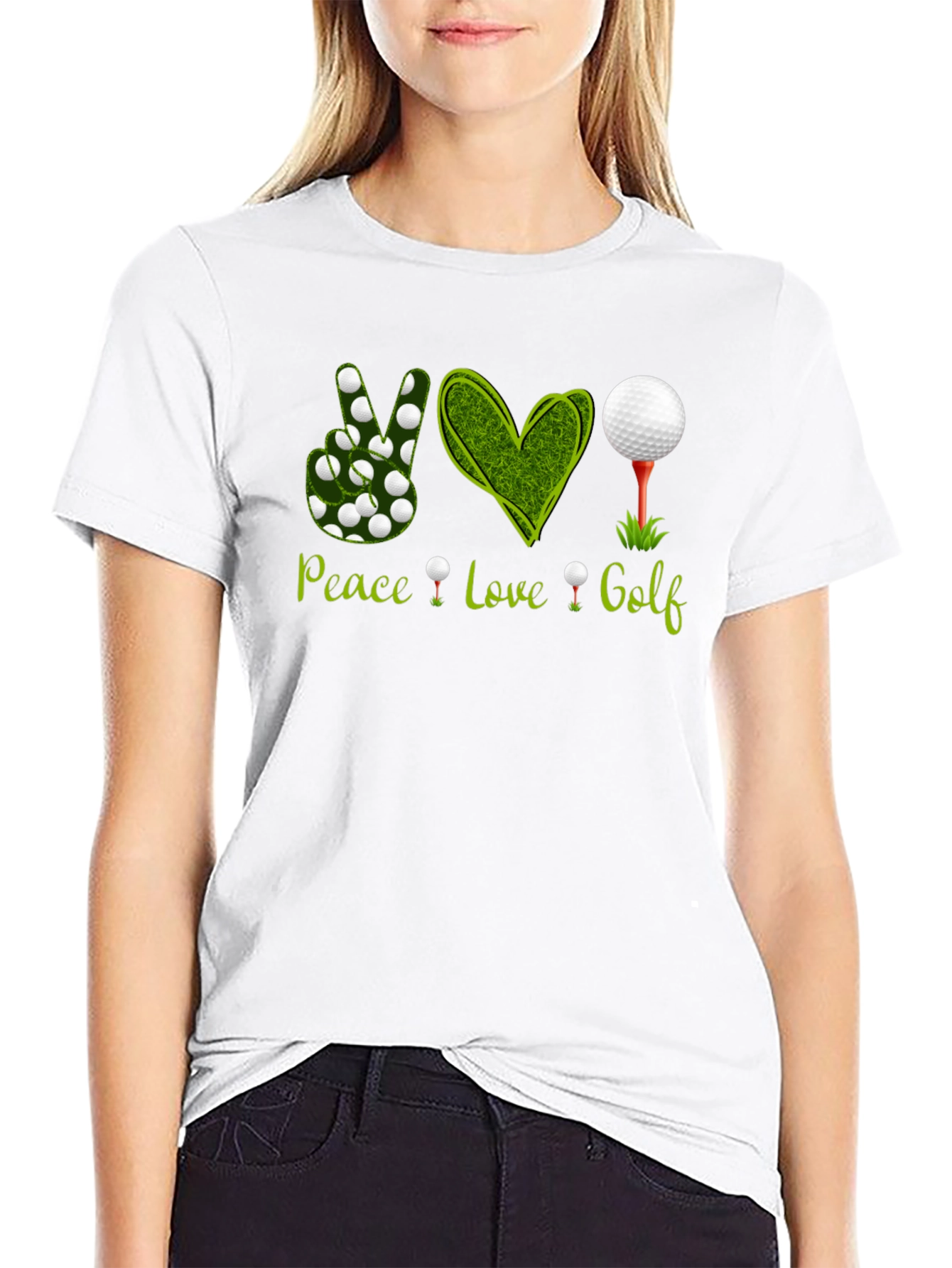Peace Love Golf Graphic Tee