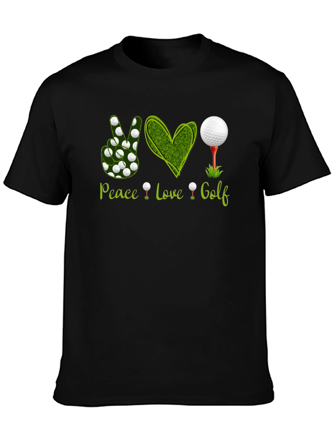 Peace Love Golf Graphic Tee