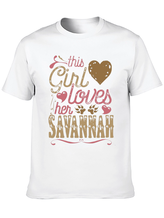 Savannah Lover T-Shirt - This Girl Loves Her Savannah Tee