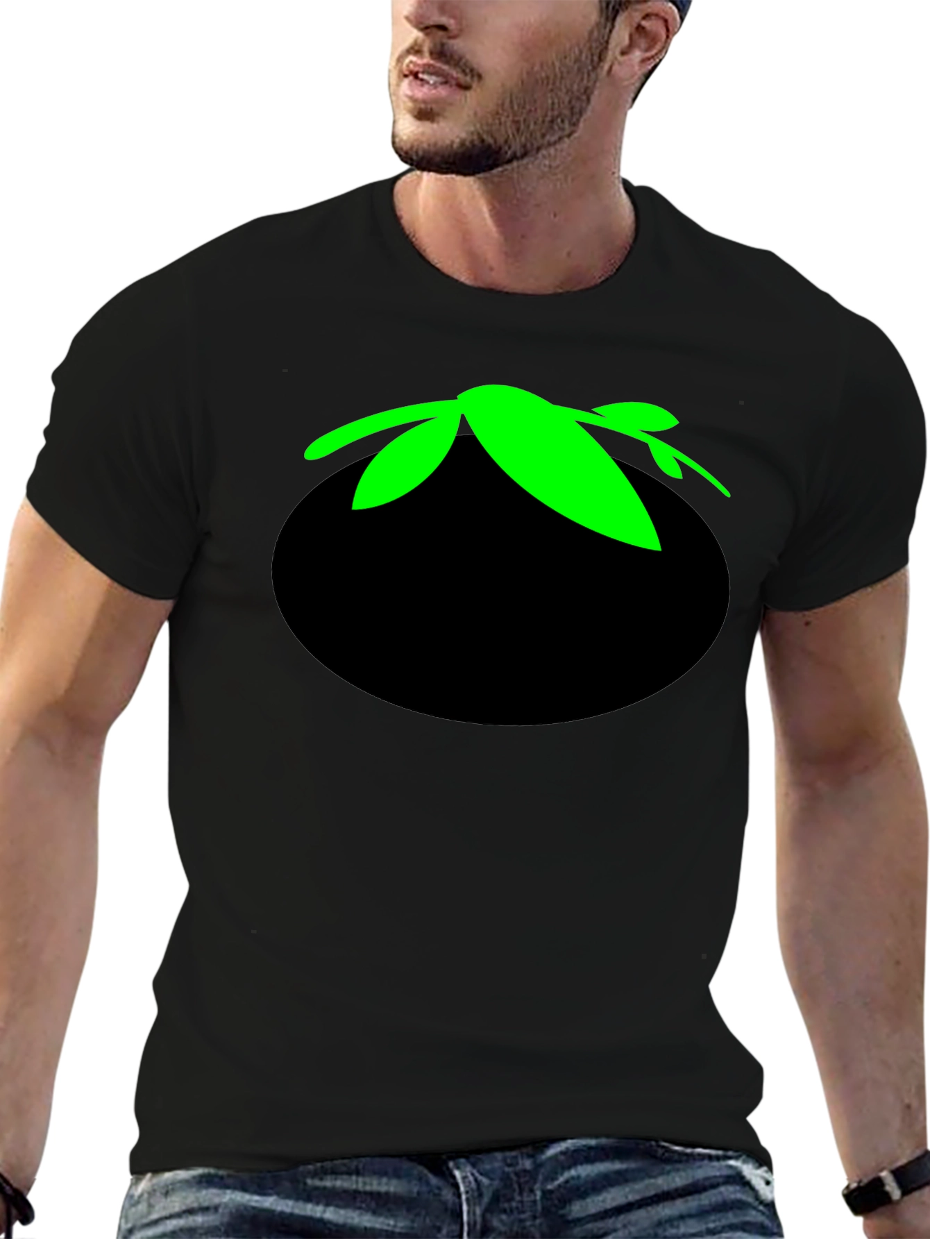 Tomato Head Black T-Shirt - Funny Cartoon Graphic Tee