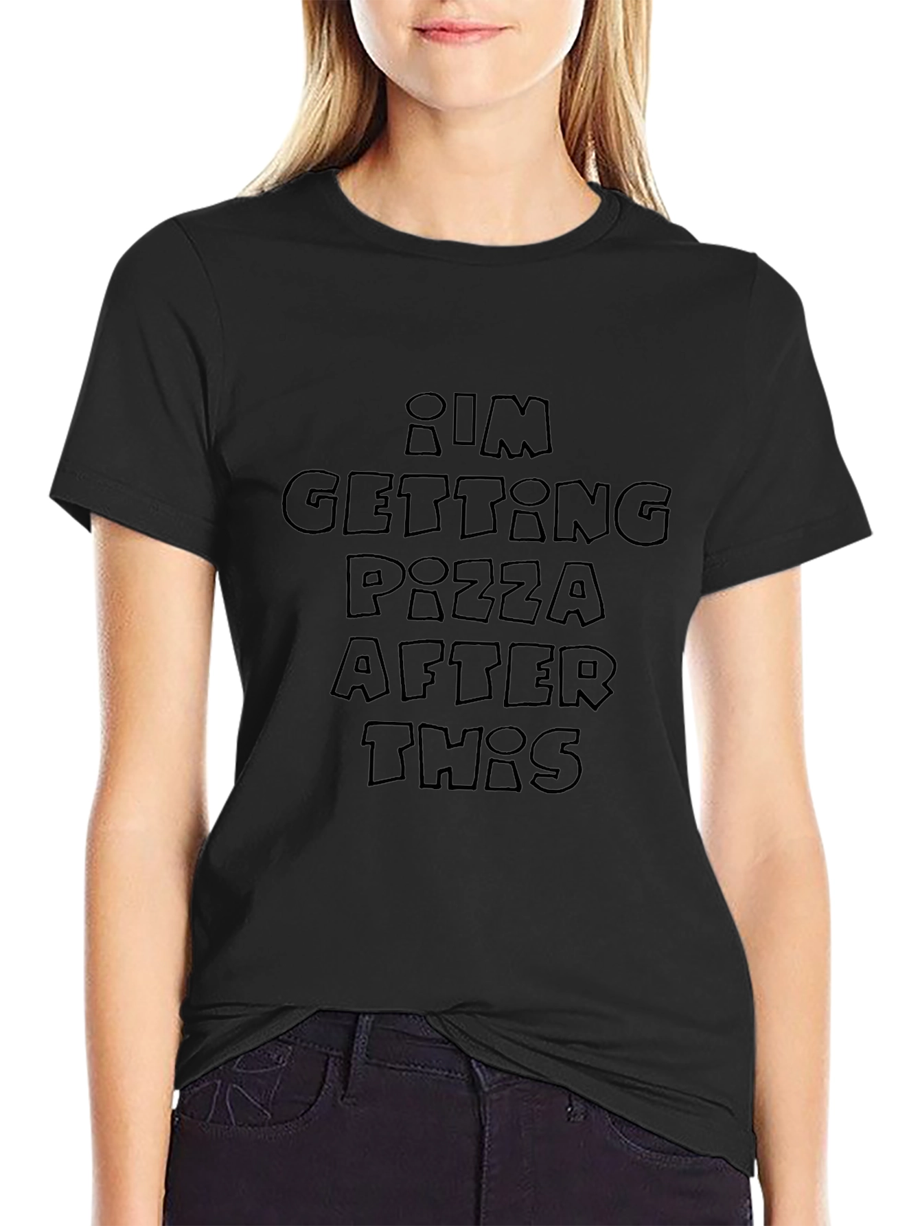 Pizza After This Black T-Shirt