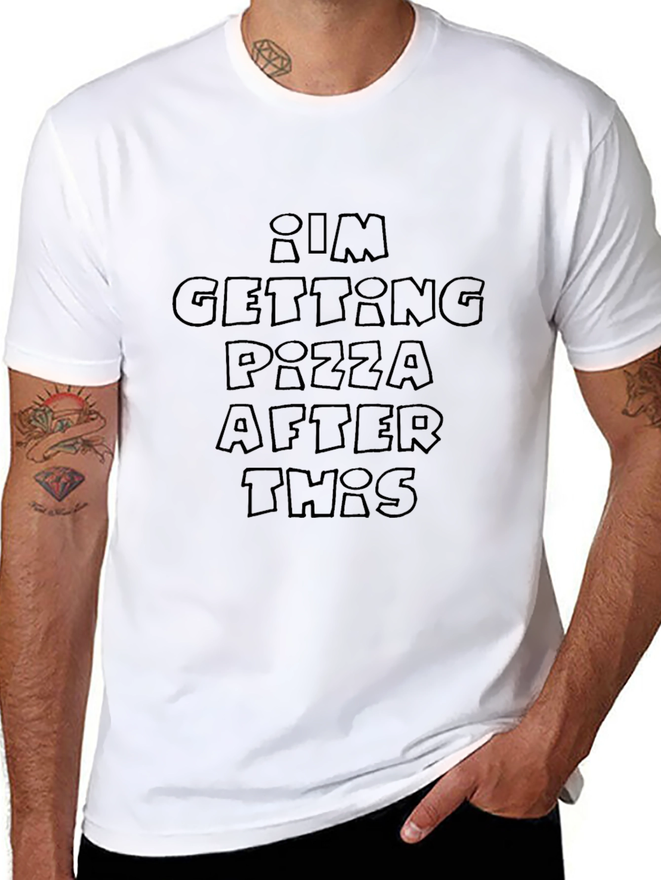 Pizza After This Black T-Shirt