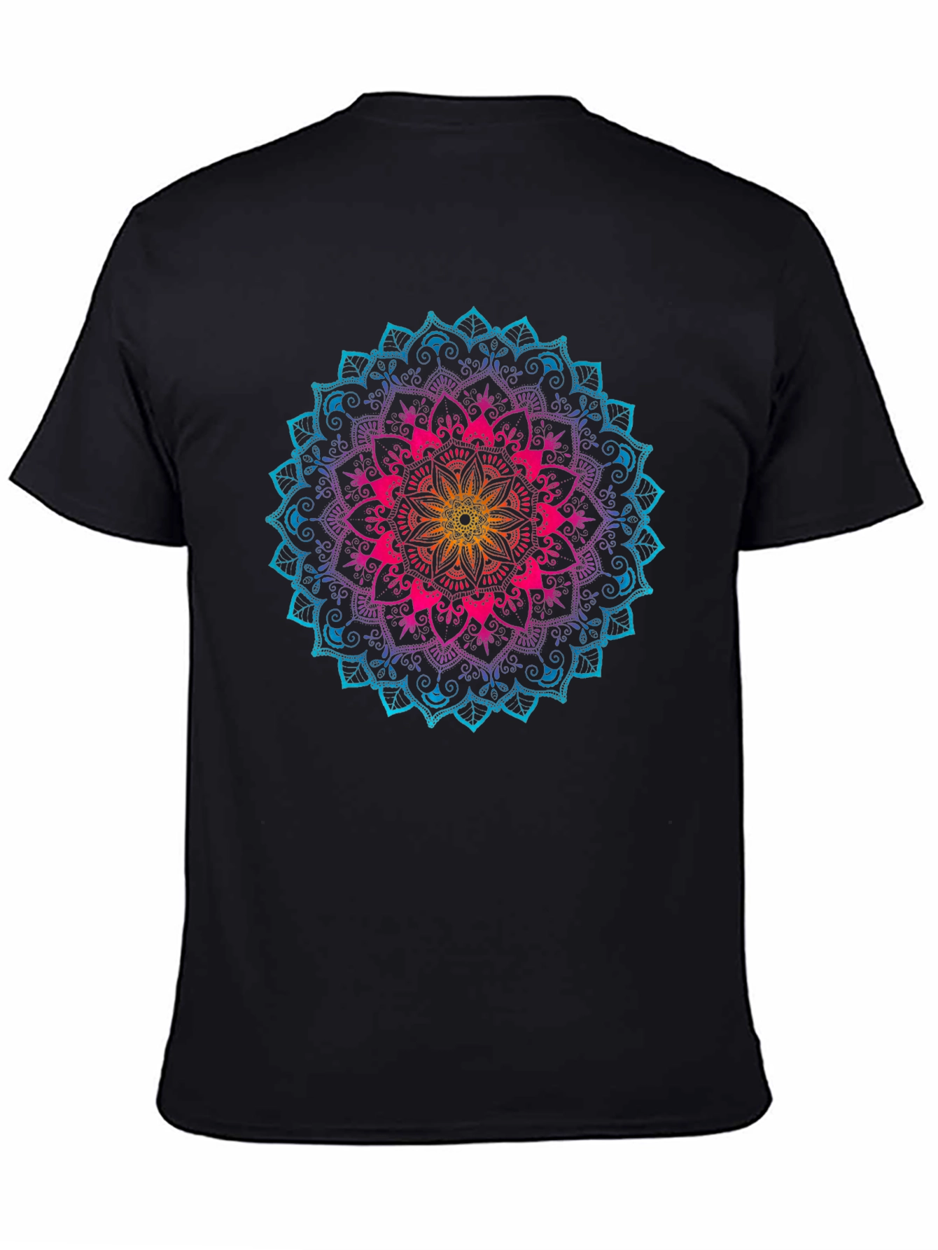 Rainbow Mandala Graphic T-Shirt