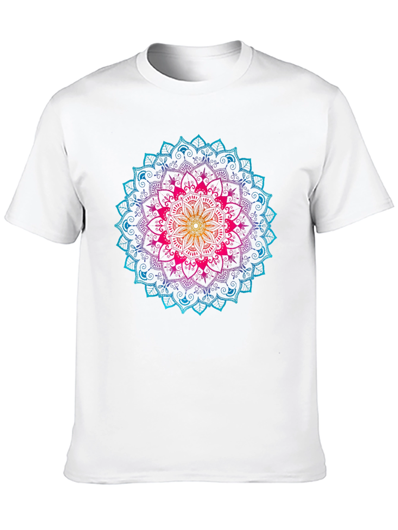 Rainbow Mandala Graphic T-Shirt