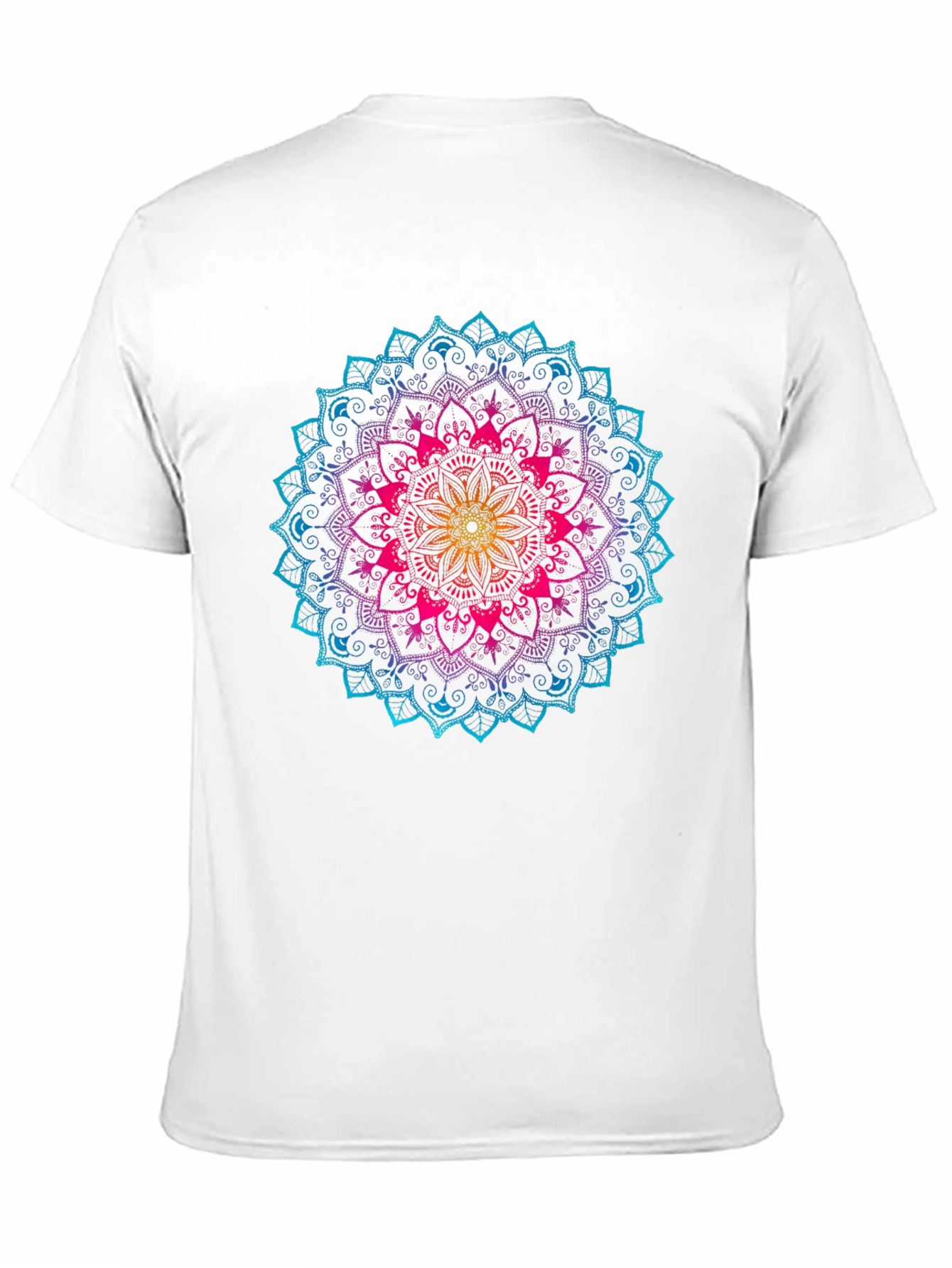 Rainbow Mandala Graphic T-Shirt