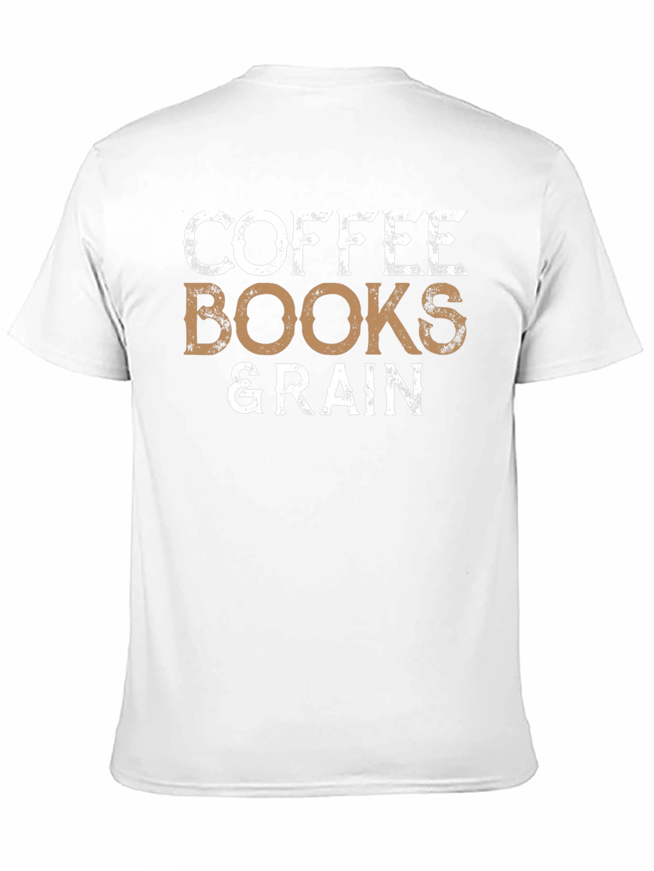 Coffee Books & Rain Graphic T-Shirt
