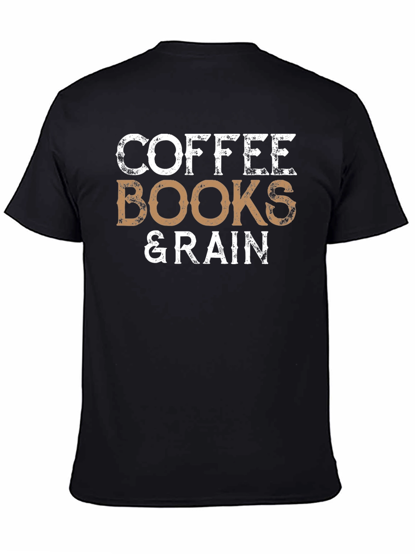 Coffee Books & Rain Graphic T-Shirt