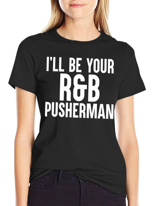 R&B Pusherman Black Graphic Tee