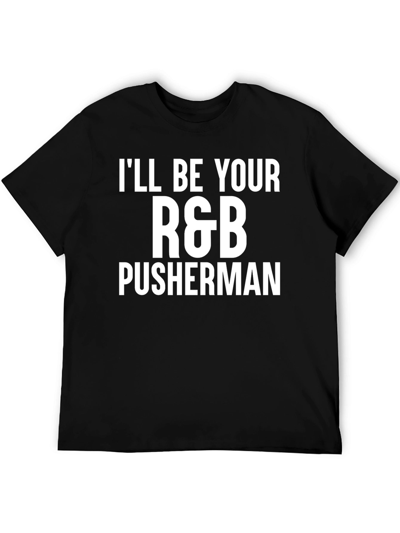 R&B Pusherman Black Graphic Tee