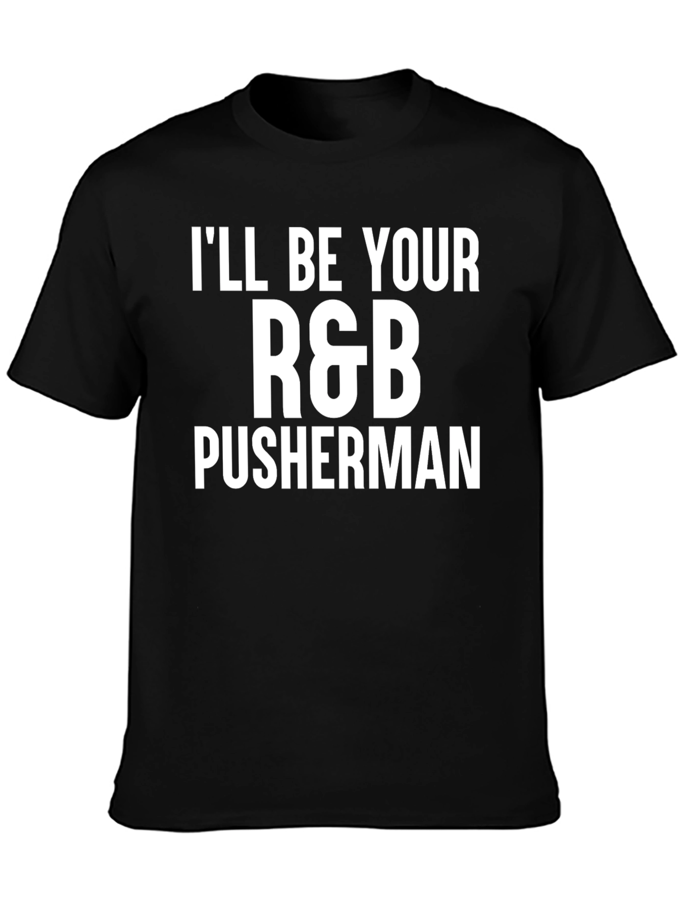 R&B Pusherman Black Graphic Tee