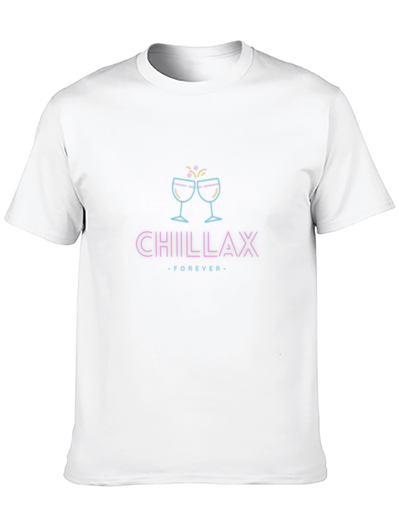Chillax Forever Black Graphic Tee