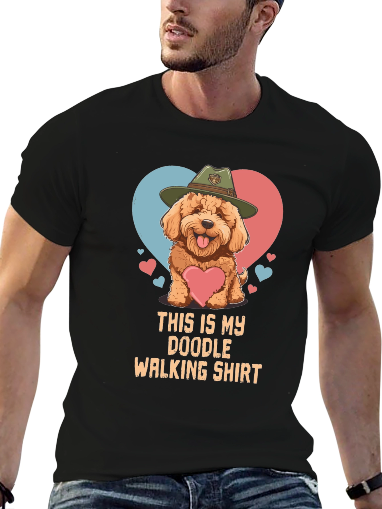 Doodle Walking Shirt: Dog Lover Tee