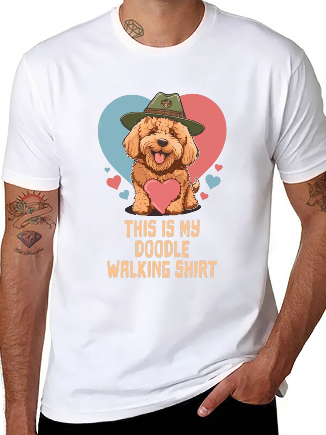 Doodle Walking Shirt: Dog Lover Tee
