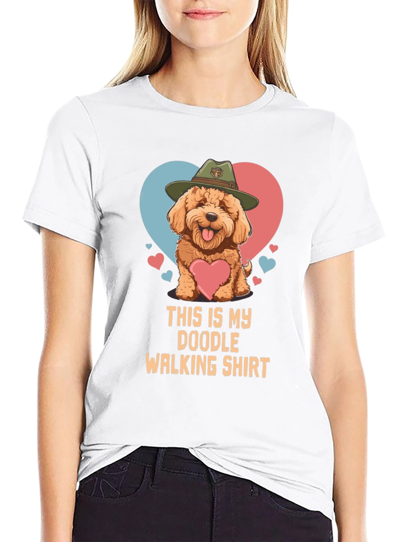 Doodle Walking Shirt: Dog Lover Tee