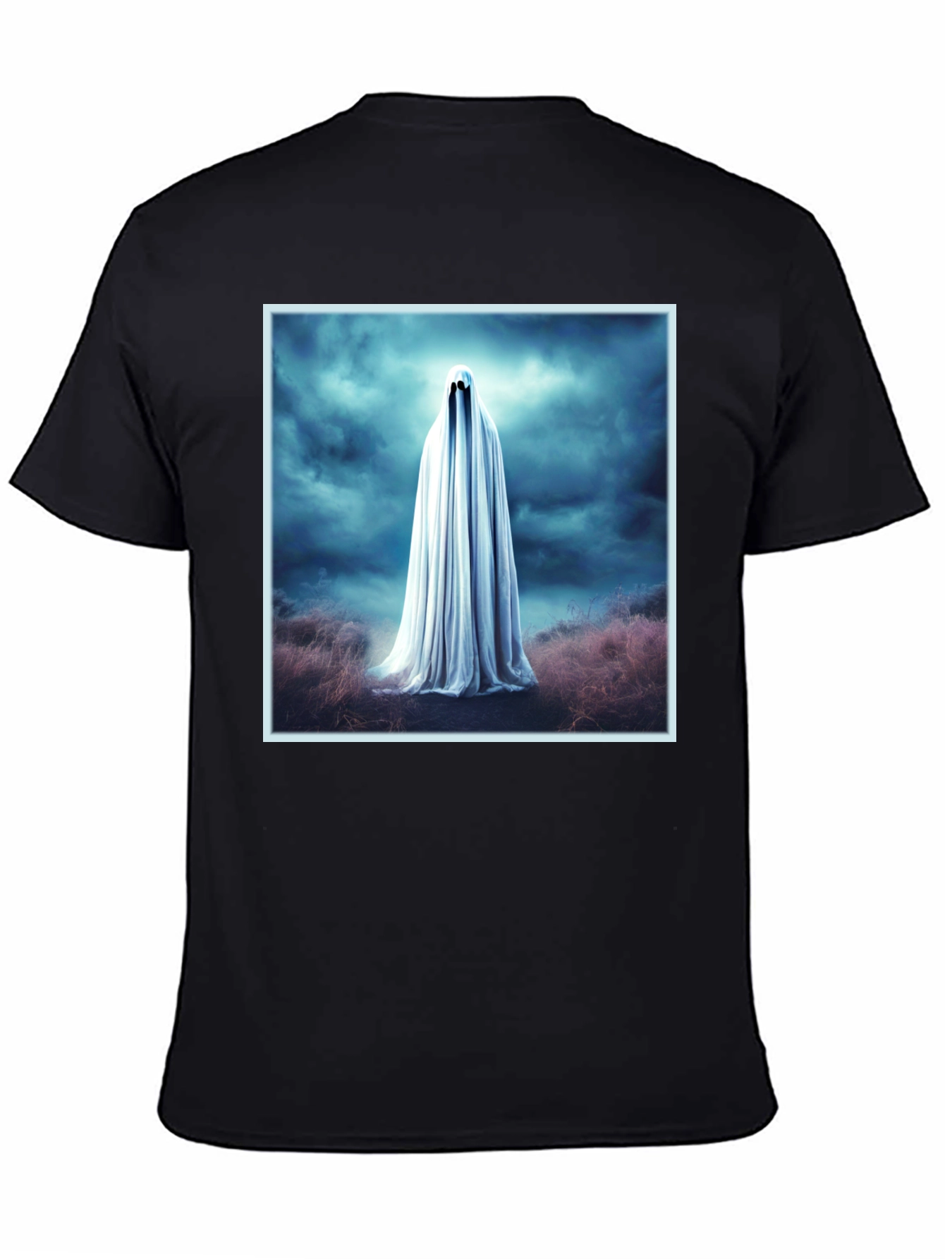 Ghostly Spirit Graphic Tee - Mens Black T-Shirt