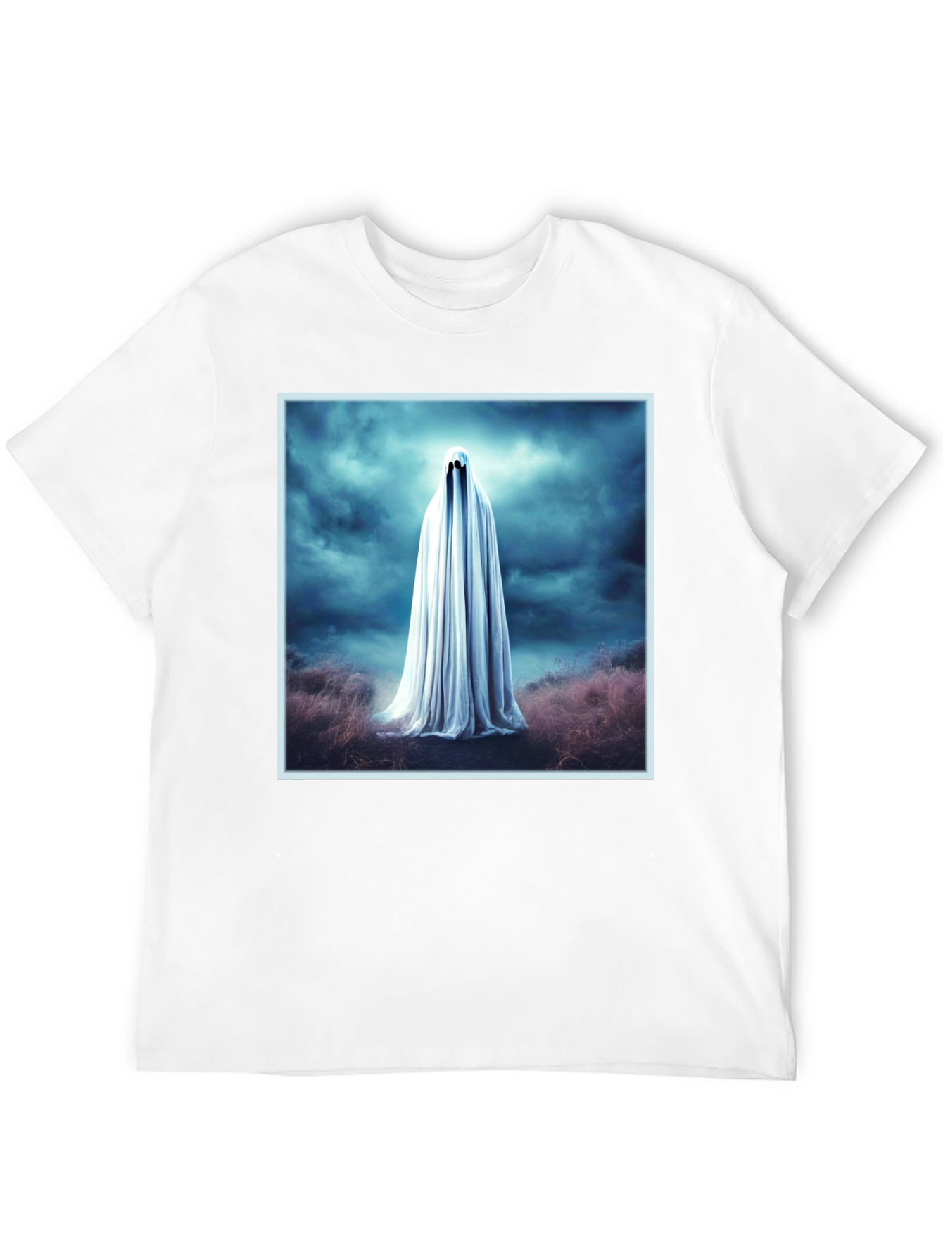 Ghostly Spirit Graphic Tee - Mens Black T-Shirt