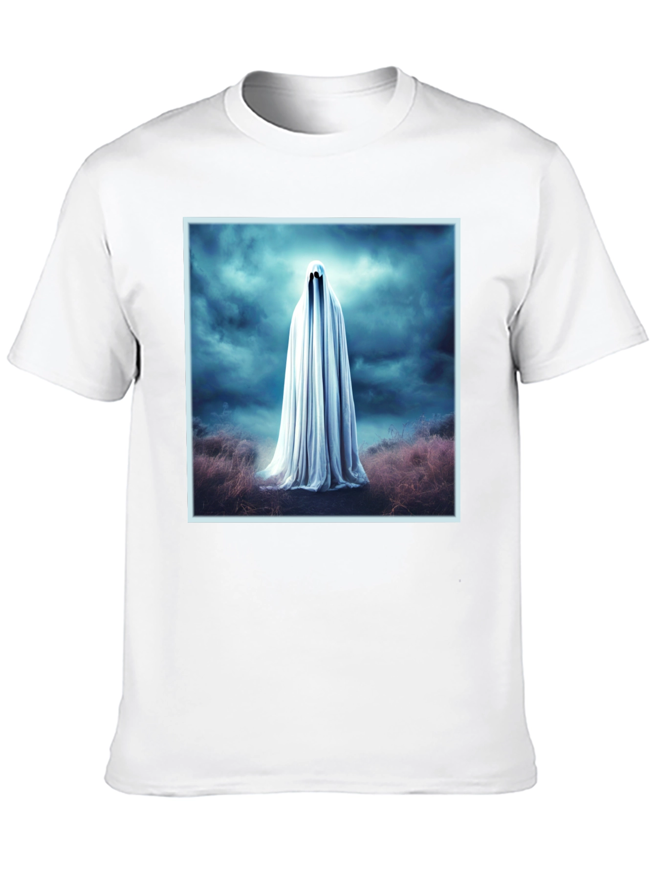 Ghostly Spirit Graphic Tee - Mens Black T-Shirt