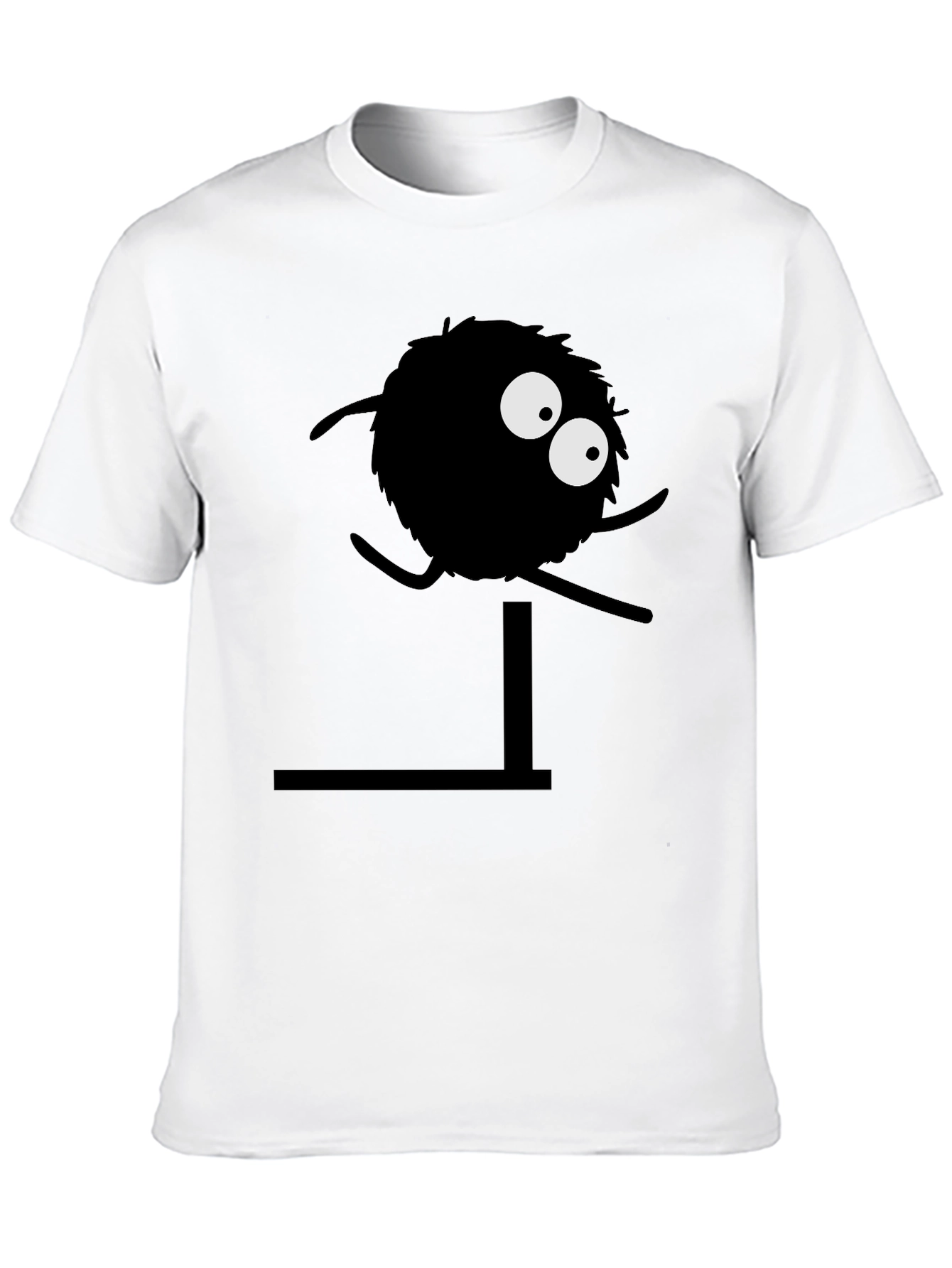 Funny Hurdler Black T-Shirt