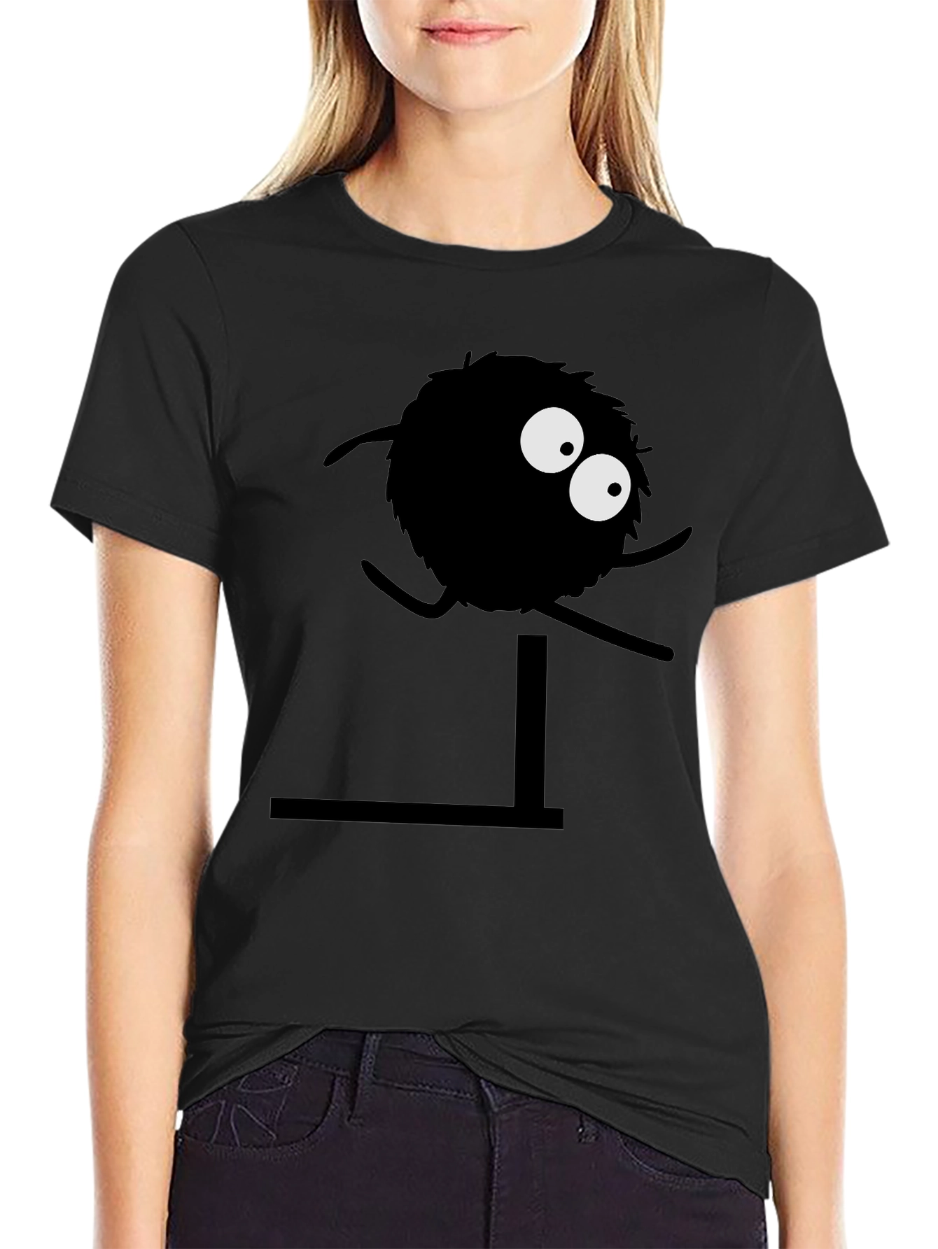 Funny Hurdler Black T-Shirt