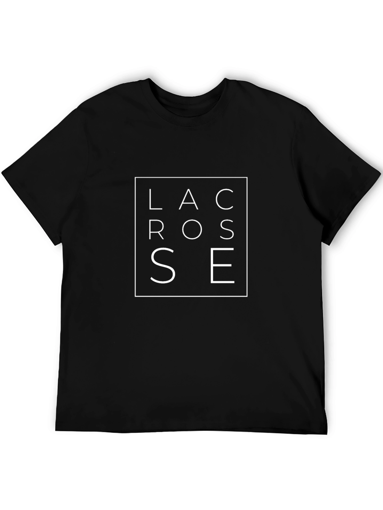 Lacrosse Graphic Tee - Black Cotton T-Shirt